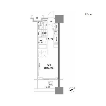 パークハビオ西新宿の物件間取画像